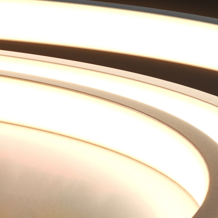 Moderne minimalistische runde Kreis Eisen LED Unterputz Deckenleuchte für Schlafzimmer 
