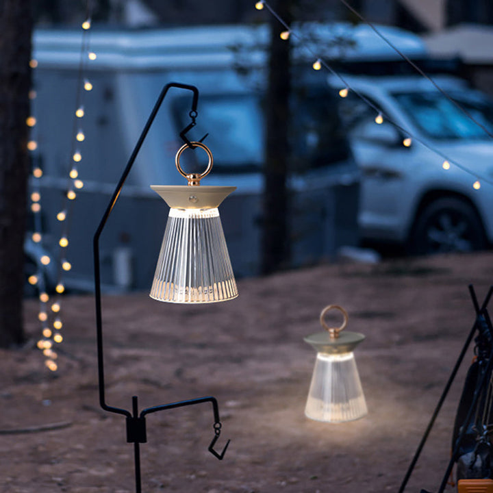 Lámpara de Mesa LED Portátil de Hierro Acrílico Semi-Cónica de Simplicidad Contemporánea Luz Nocturna para Dormitorio 