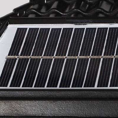 Zeitgenössische Einfachheit Solar Wasserdichte Aluminium Glas Quader 1-Licht Außen Wand Leuchte Lampe Für Garten 