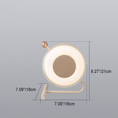 Nordic Light Luxury Round Acrylic LED Decorative Table Lamp