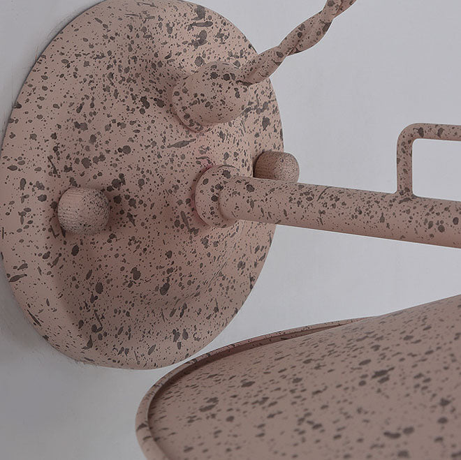 Applique murale contemporaine en métal étanche avec plaque pour bol à 1 lumière pour patio extérieur 