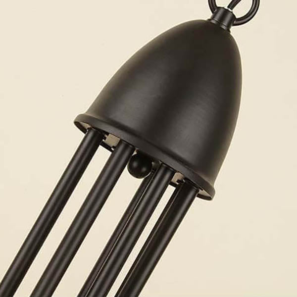 Modern Nordic Minimalist Wrought Iron Curved 6/8-Light Chandelier