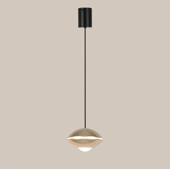 Zeitgenössische nordische ovale Aluminium-Acryl-LED-anhebbare Pendelleuchte für Wohnzimmer 