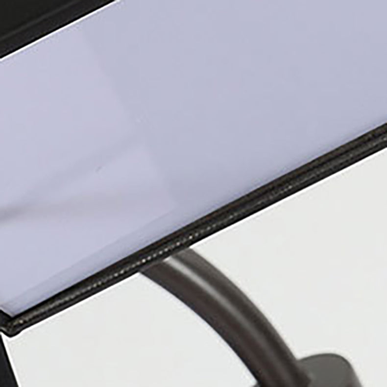 Zeitgenössische nordische rechteckige Zylinder-Tischlampe aus Eisenleder mit 1 Licht für Schlafzimmer 