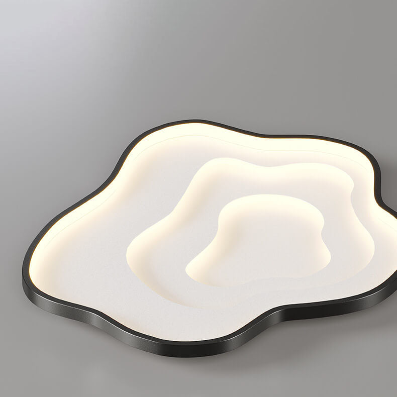 Lampe LED en forme de nuage, couleur unie, moderne et créative, en fer, en aluminium, acrylique, encastré 