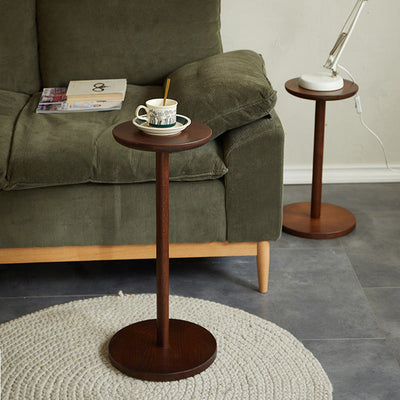 Moderner minimalistischer runder Holztisch für das Wohnzimmer 