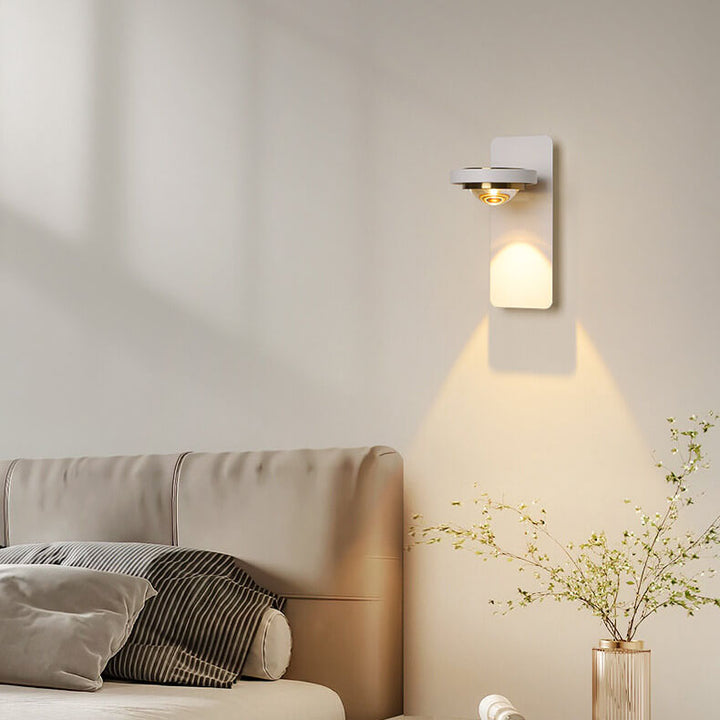 Lámpara de Aplique de Pared LED de Hierro Redonda Cuadrada Geométrica de Aluminio Simple Nórdico 
