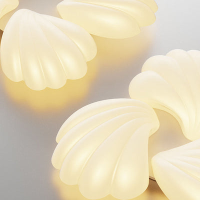 Luz de techo empotrada LED de hierro PE de concha minimalista moderna para dormitorio 