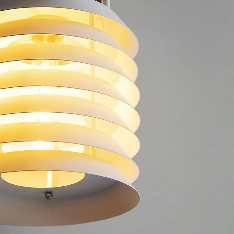 Luminaire suspendu 1 lumière en métal fer cylindre traditionnel japonais pour chambre 