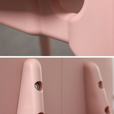 Chaise de salle à manger carrée en plastique et métal scandinave contemporain avec dossier pour salle à manger 