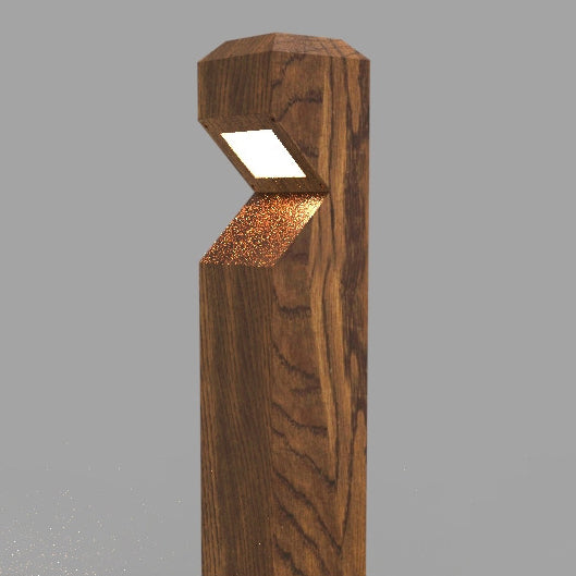Luz LED para paisaje de columna irregular de aluminio y acero impermeable chino tradicional para jardín 