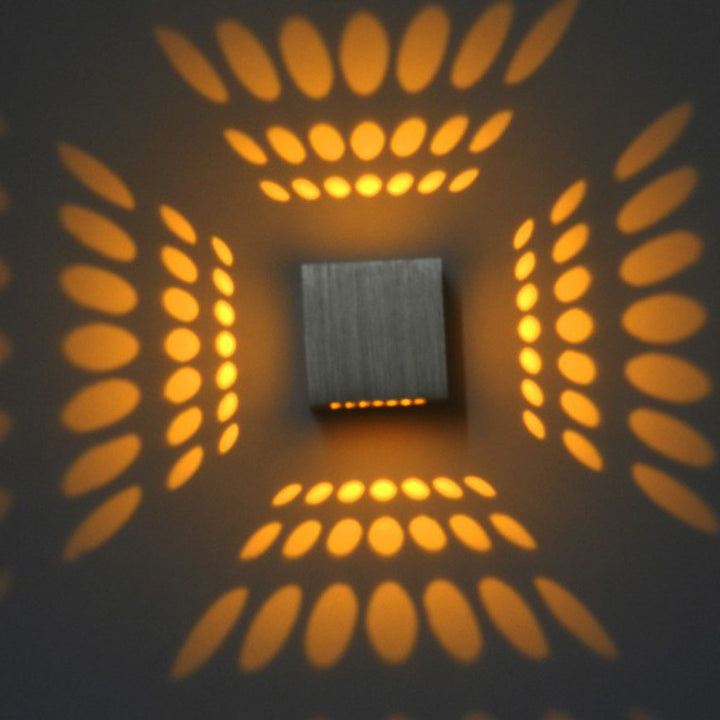Moderne Einfachheit Quadratische Aluminium LED Wandleuchte Für Flur 