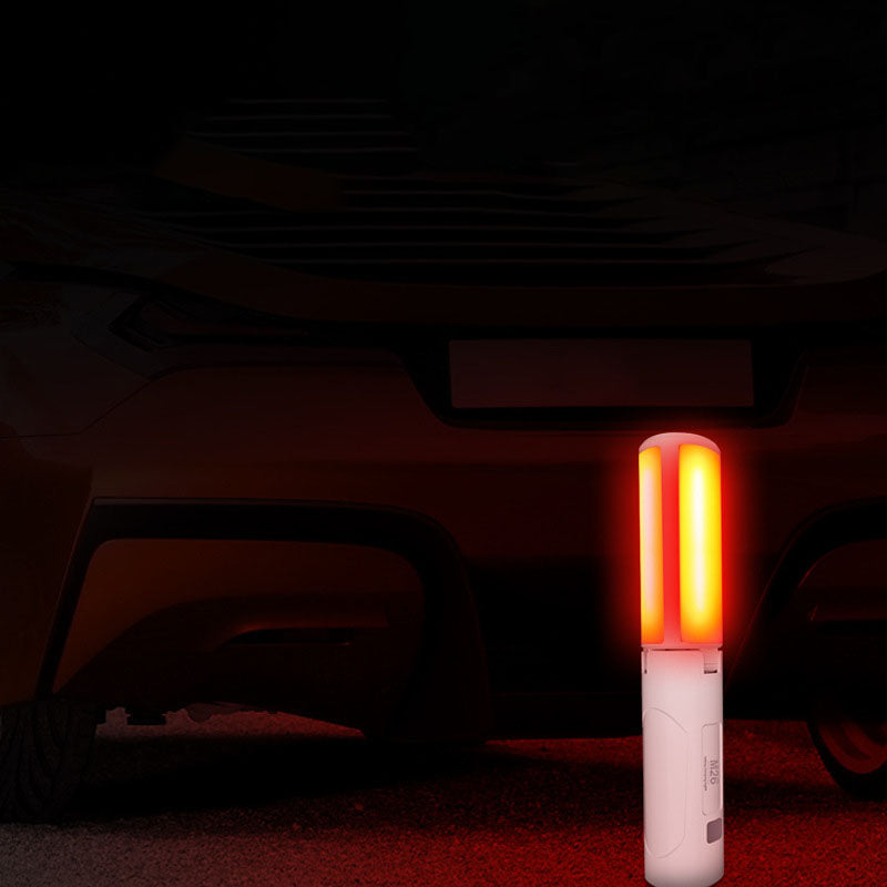 Luz LED para exteriores de hierro acrílico cilíndrico portátil solar creativa contemporánea para patio exterior 