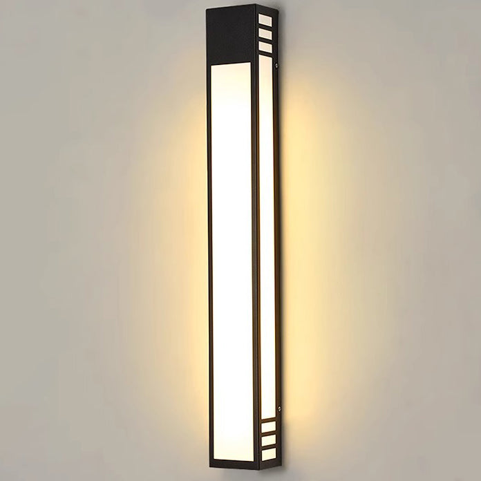 Applique murale étanche à LED en acier inoxydable et acrylique, simplicité contemporaine, pour patio extérieur 