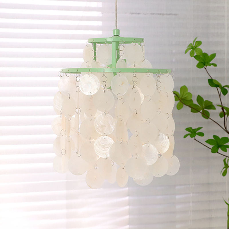 Modern Minimalist Wind Chime Shell Iron 1/4/5 Light Chandelier For Living Room
