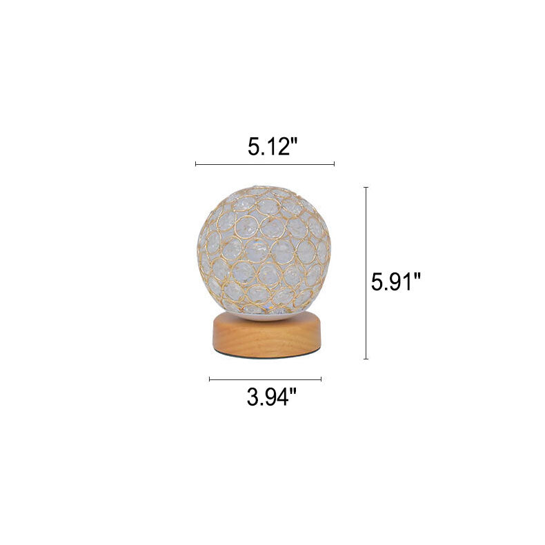 Modern Minimalist Round USB Rechargeable LED Night Light Table Lamp