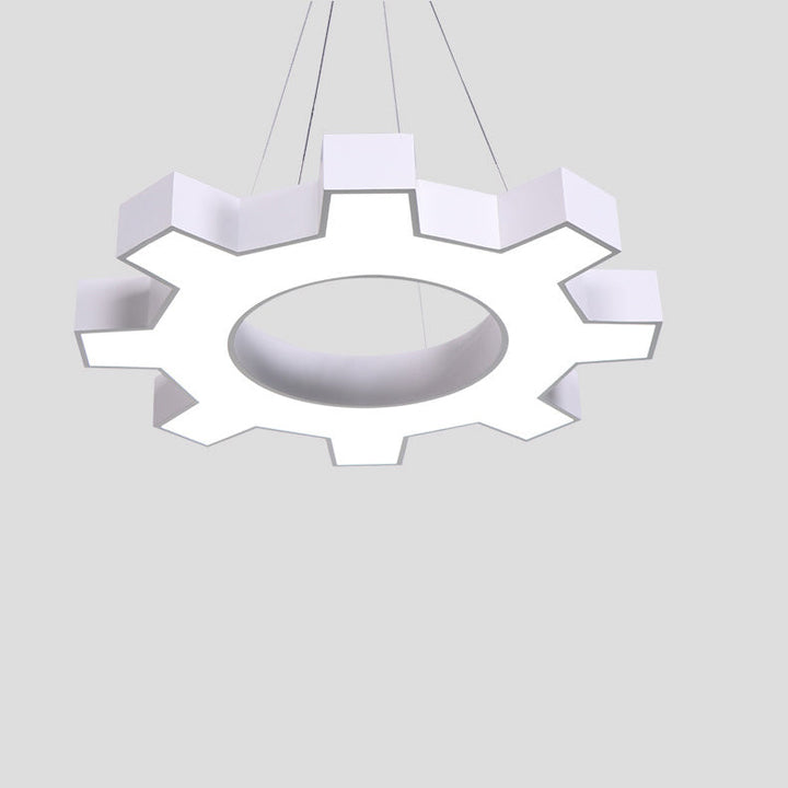 Zeitgenössische kreative Eisen-Gang-Acryl-Schatten-LED-Pendelleuchte für Unterhaltungsraum 