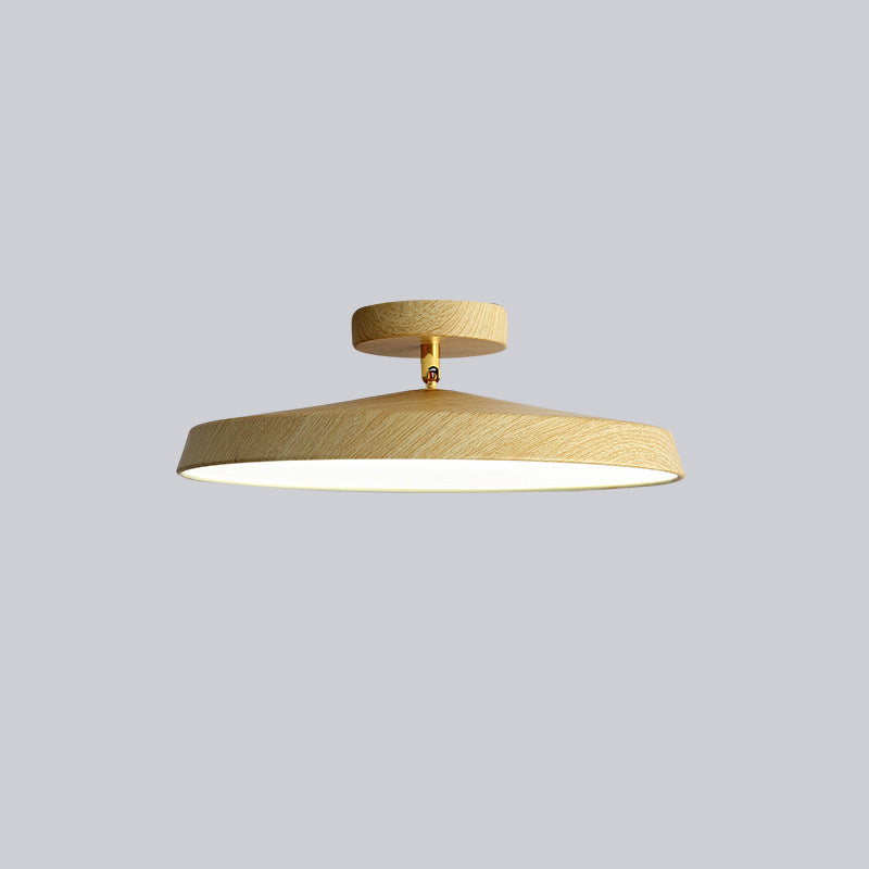 Moderne minimalistische runde Hardware Acryl LED Semi-Flush Mount Deckenleuchte für Wohnzimmer 