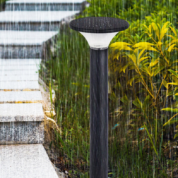 Lumière extérieure LED en aluminium PC pour jardin, moderne minimaliste, étanche, solaire, enfichable au sol, ronde carrée 