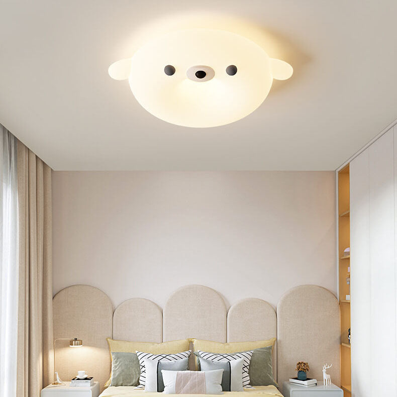 Lumière de Plafond Enfant LED en Forme de Phoque Style Dessin Animé Crème Adorable 