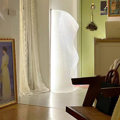 Modern Art Deco Irregular Shape Acrylic Aluminum LED Standing Floor Lamp For Living Room