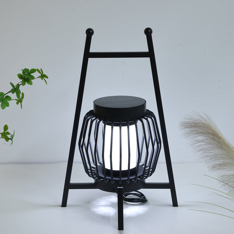 Lampe de sol de jardin extérieure à LED solaire créative moderne et mobile 