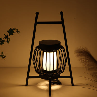 Lampe de sol de jardin extérieure à LED solaire créative moderne et mobile 