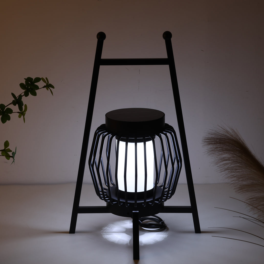 Lampe de sol de jardin extérieure à LED solaire créative moderne et mobile 