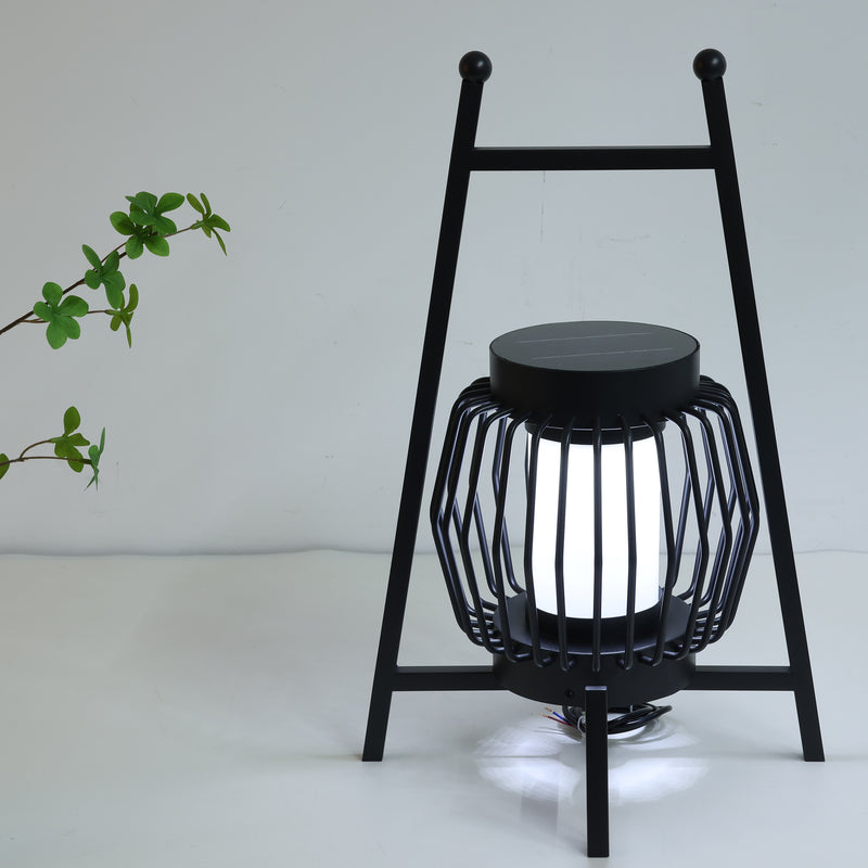 Lampe de sol de jardin extérieure à LED solaire créative moderne et mobile 