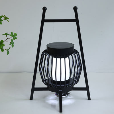 Lampe de sol de jardin extérieure à LED solaire créative moderne et mobile 