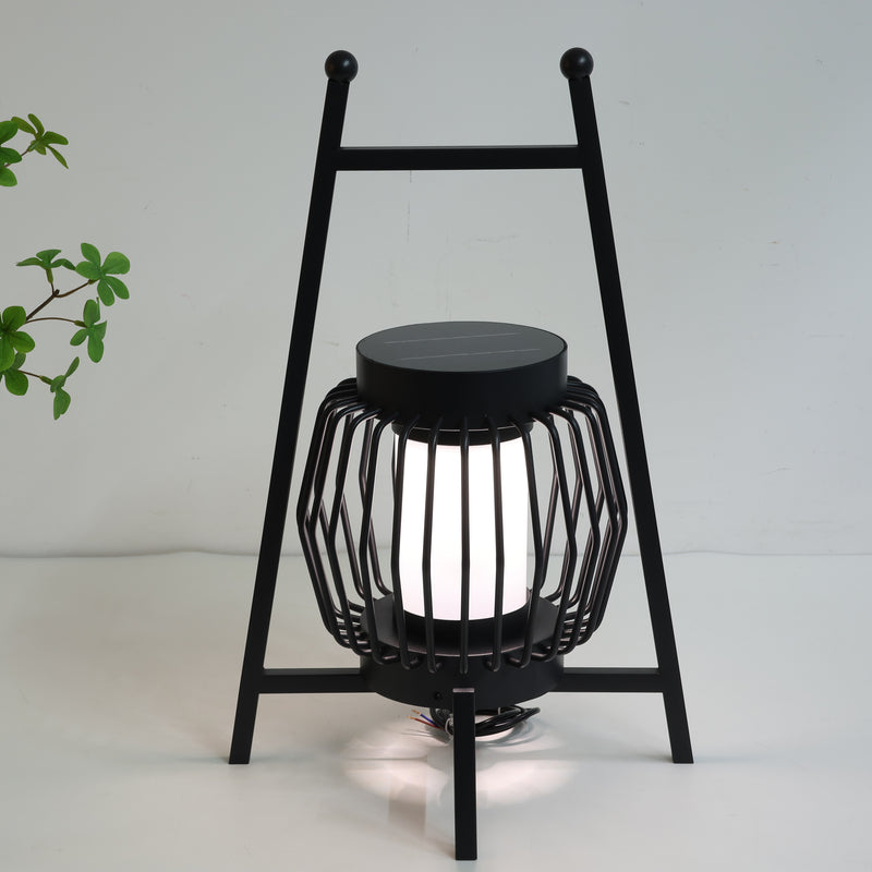 Lampe de sol de jardin extérieure à LED solaire créative moderne et mobile 