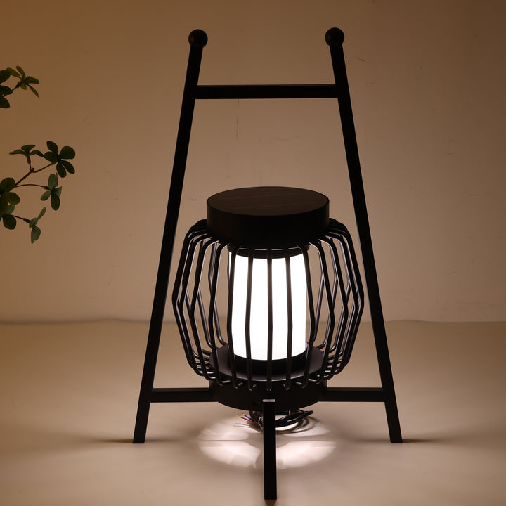 Lampe de sol de jardin extérieure à LED solaire créative moderne et mobile 