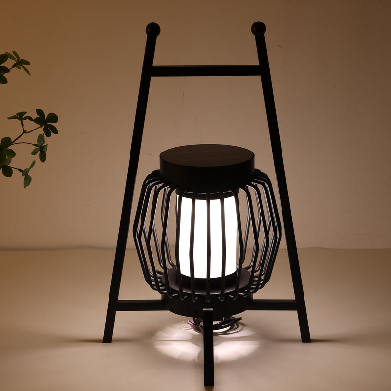 Lampe de sol de jardin extérieure à LED solaire créative moderne et mobile 