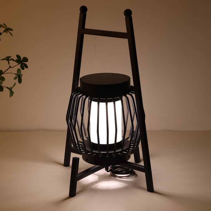 Lampe de sol de jardin extérieure à LED solaire créative moderne et mobile 