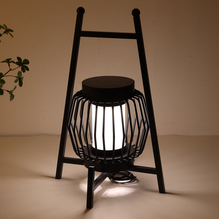 Lampe de sol de jardin extérieure à LED solaire créative moderne et mobile 
