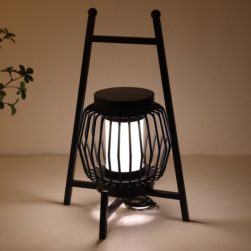 Lampe de sol de jardin extérieure à LED solaire créative moderne et mobile 