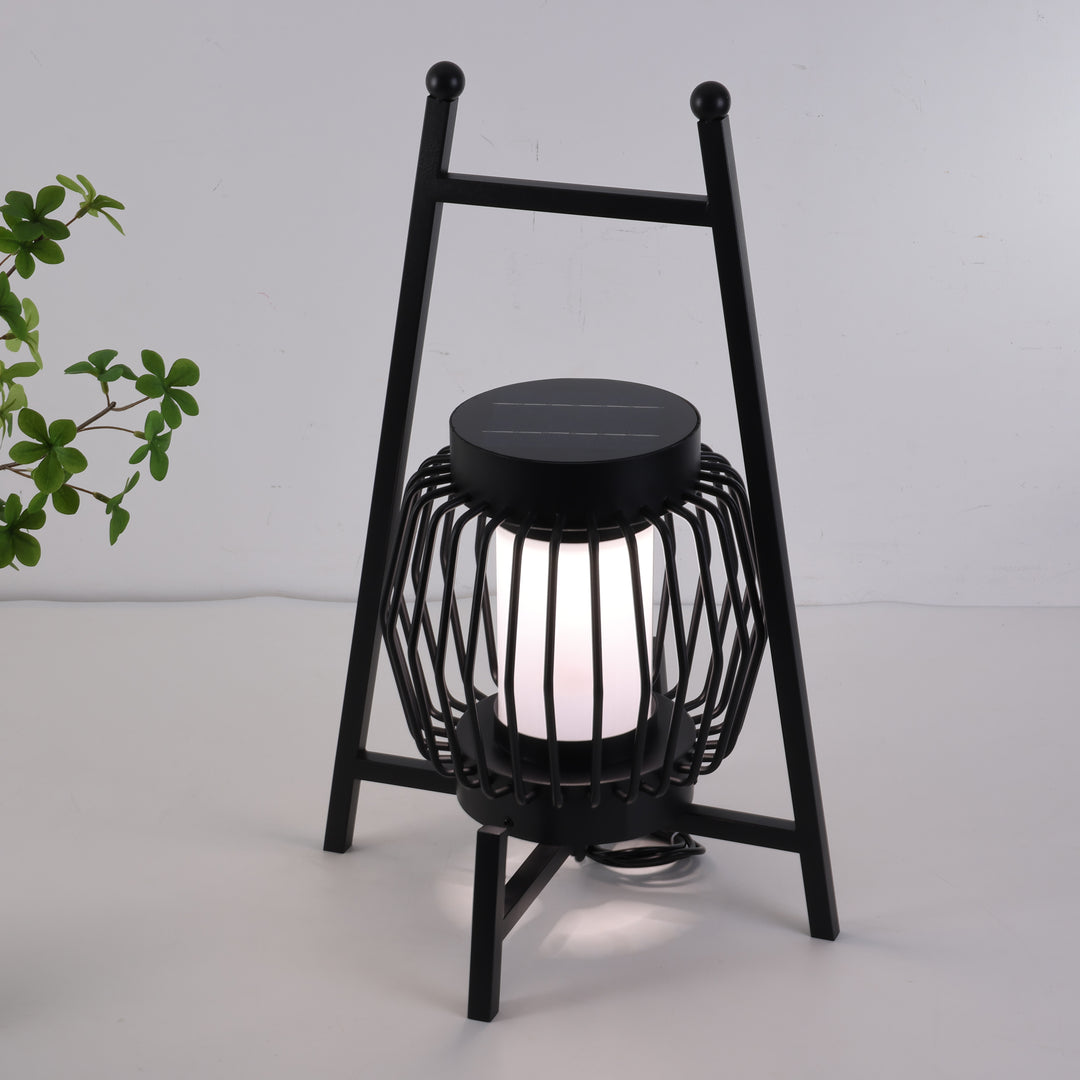 Lampe de sol de jardin extérieure à LED solaire créative moderne et mobile 