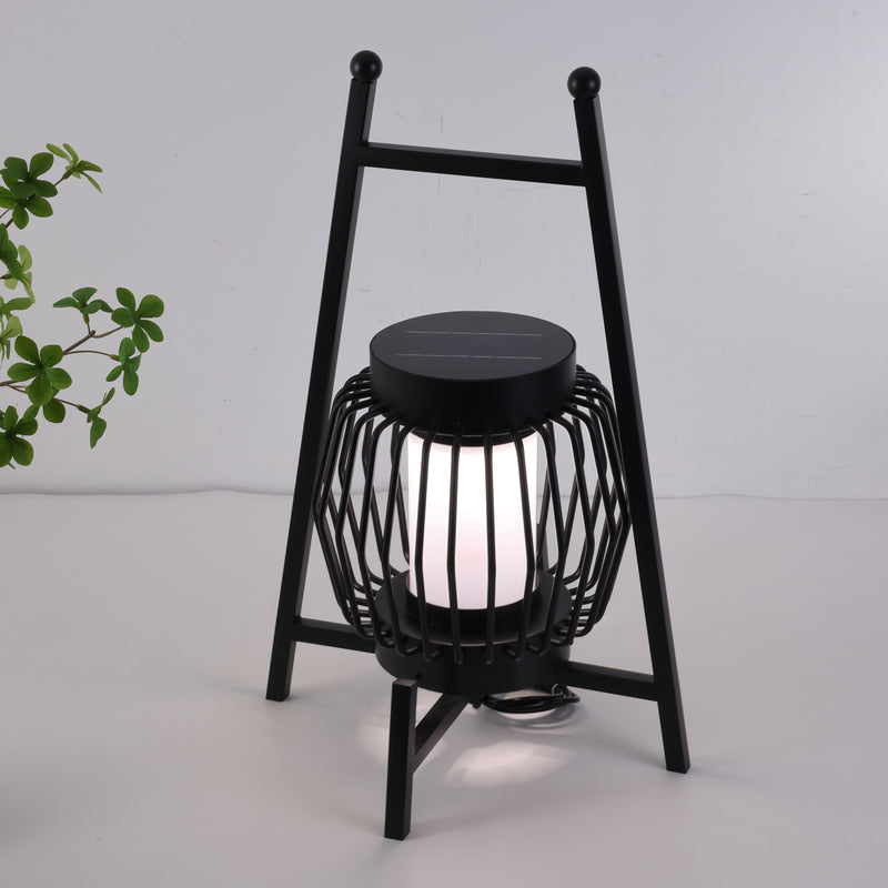 Lampe de sol de jardin extérieure à LED solaire créative moderne et mobile 