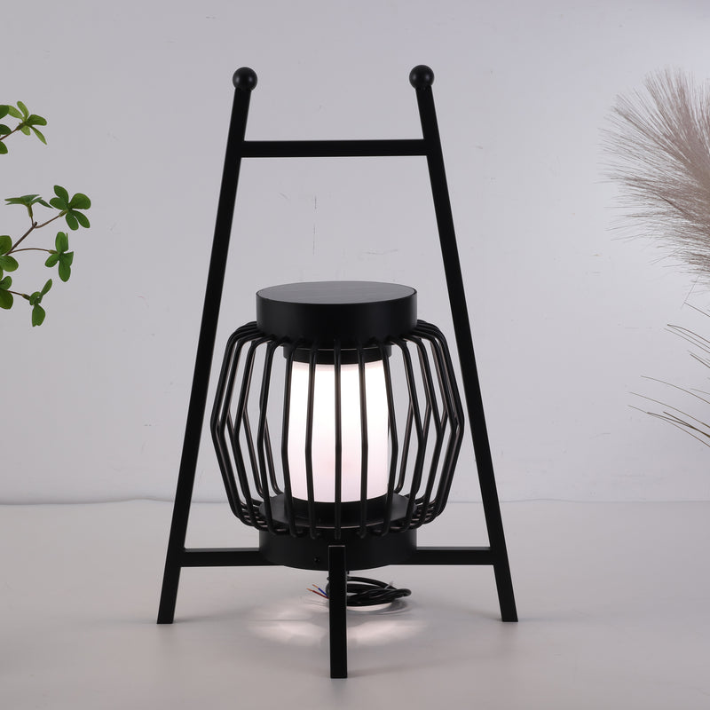 Lampe de sol de jardin extérieure à LED solaire créative moderne et mobile 