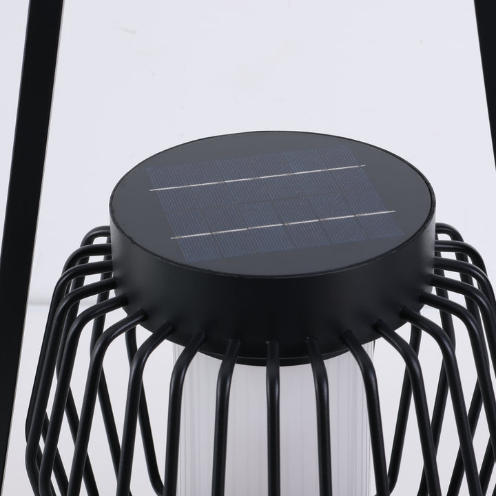 Lampe de sol de jardin extérieure à LED solaire créative moderne et mobile 
