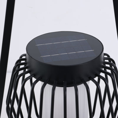 Lampe de sol de jardin extérieure à LED solaire créative moderne et mobile 