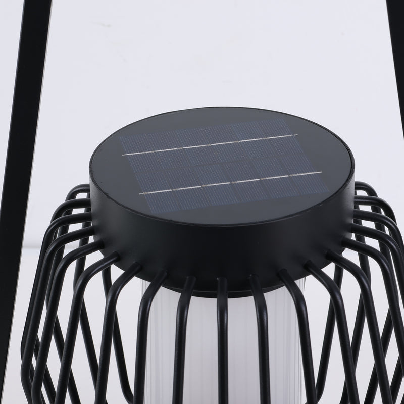 Lampe de sol de jardin extérieure à LED solaire créative moderne et mobile 