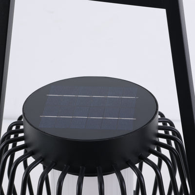Lampe de sol de jardin extérieure à LED solaire créative moderne et mobile 