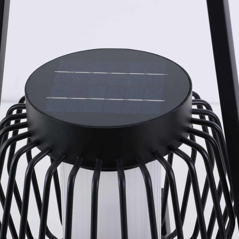 Lampe de sol de jardin extérieure à LED solaire créative moderne et mobile 