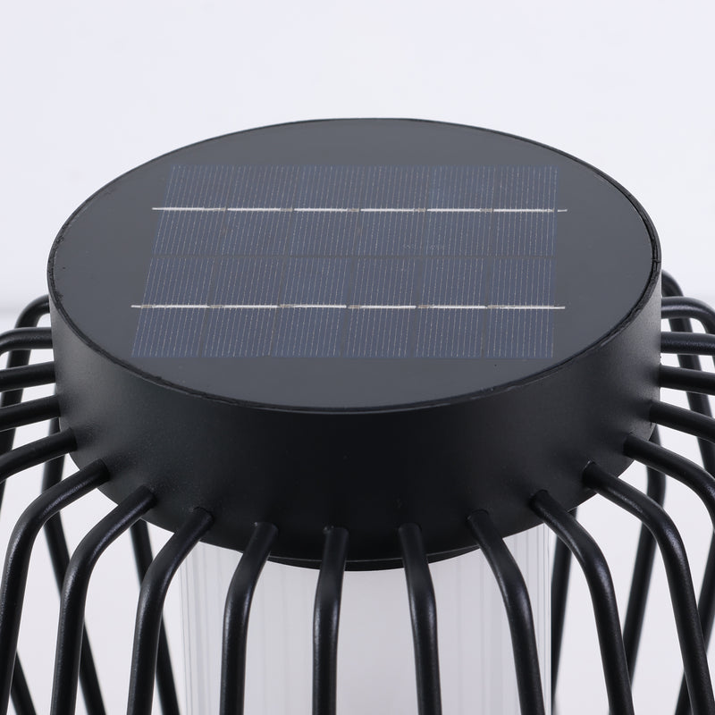 Lampe de sol de jardin extérieure à LED solaire créative moderne et mobile 