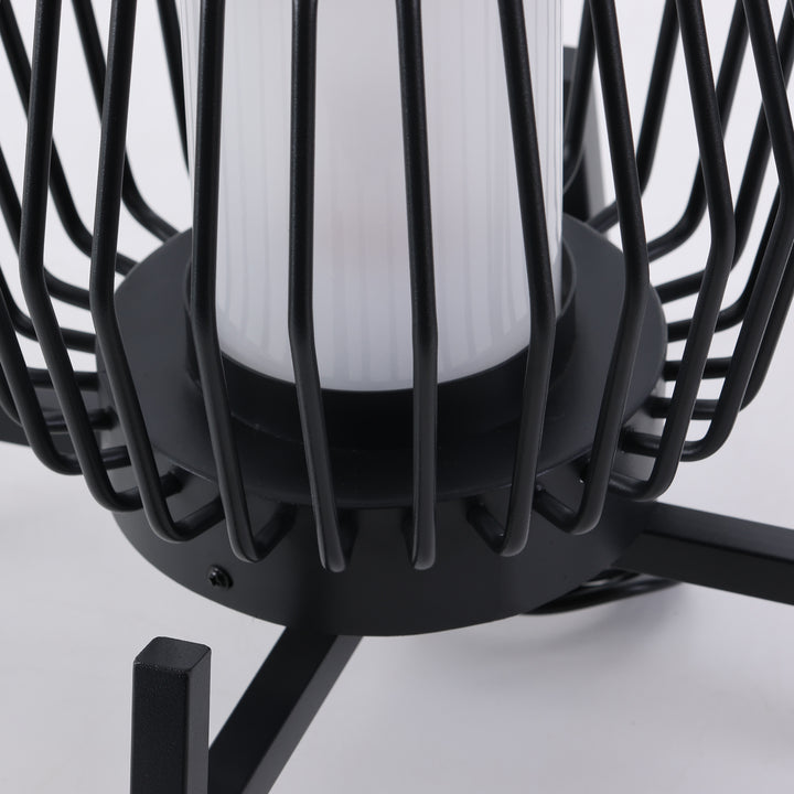 Lampe de sol de jardin extérieure à LED solaire créative moderne et mobile 