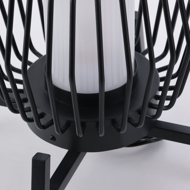 Lampe de sol de jardin extérieure à LED solaire créative moderne et mobile 