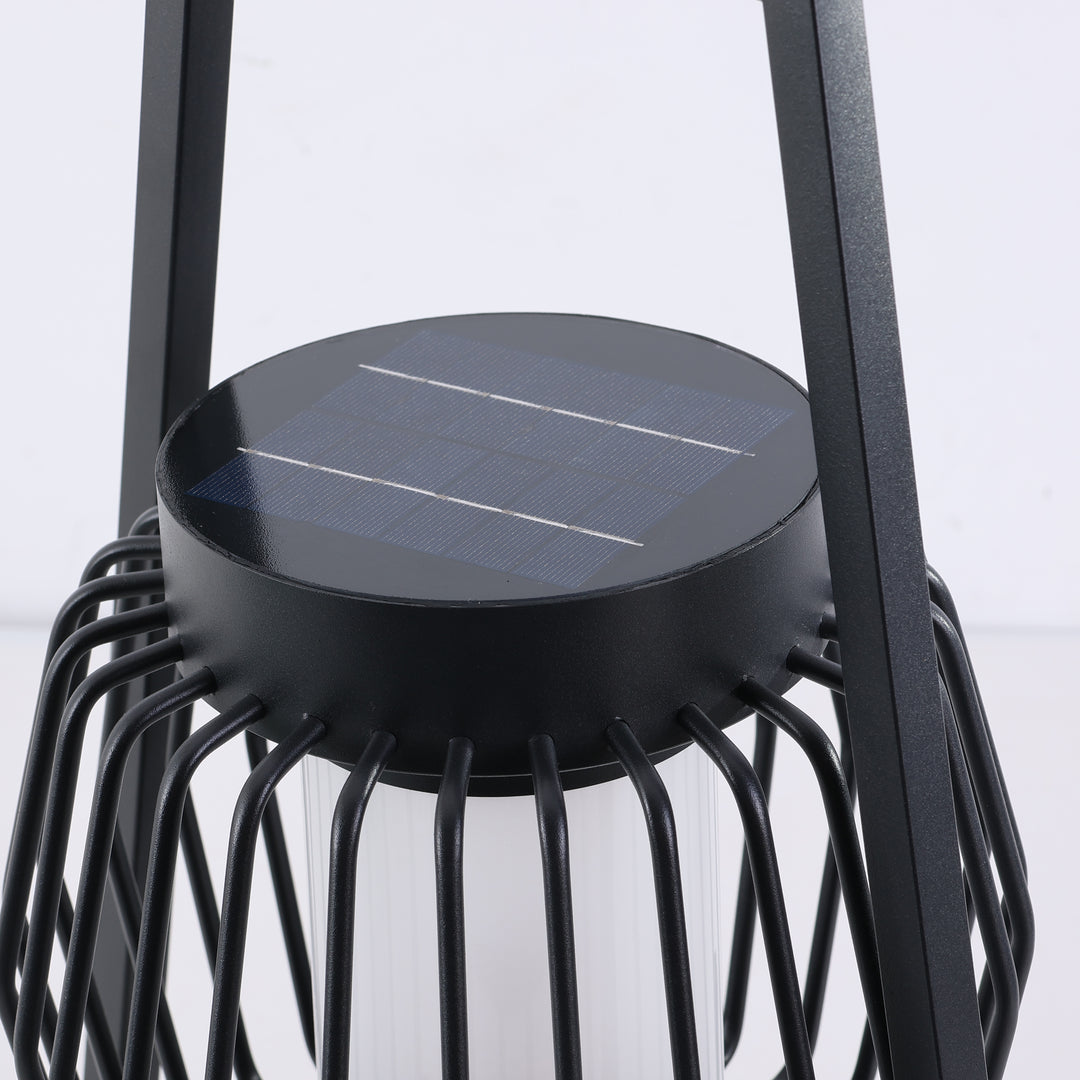 Lampe de sol de jardin extérieure à LED solaire créative moderne et mobile 