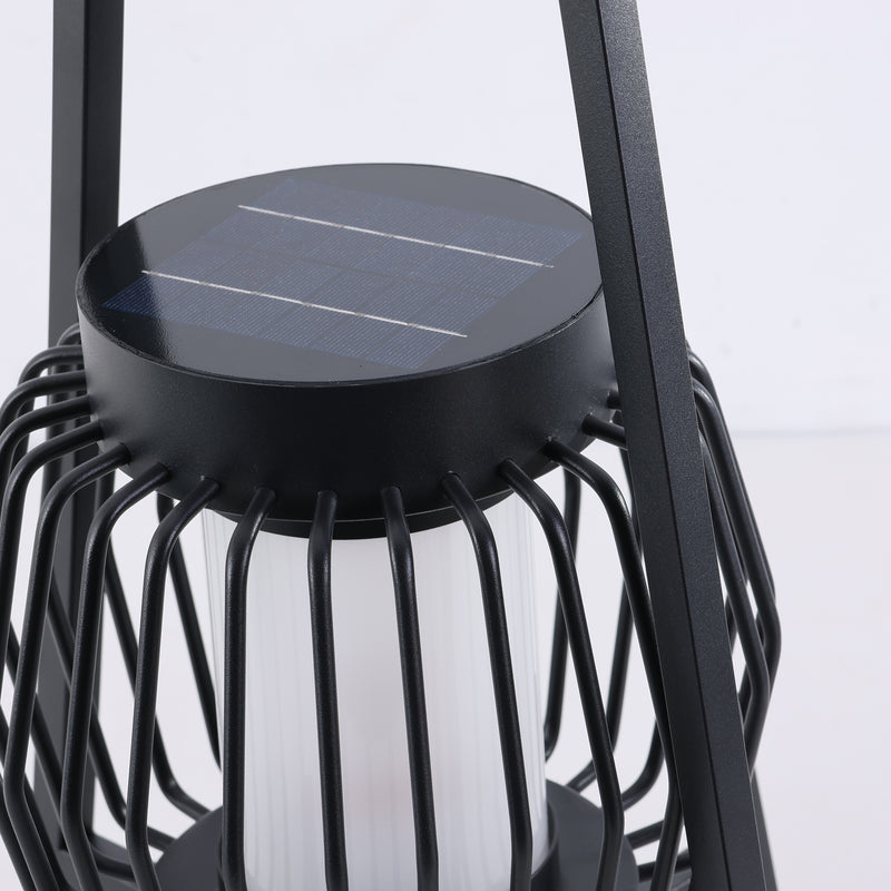 Lampe de sol de jardin extérieure à LED solaire créative moderne et mobile 
