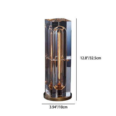 Moderne Kristall-Stereo-Geometrie-Design 1-Licht Tischlampe 